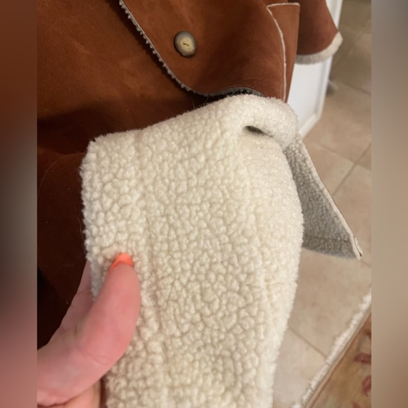 Shearling jacket, sheepskin jacket, dinner coat, night out jacket - Picture 5 of 6